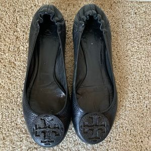 Tory Burch Minnie Travel Leather Ballet Flat